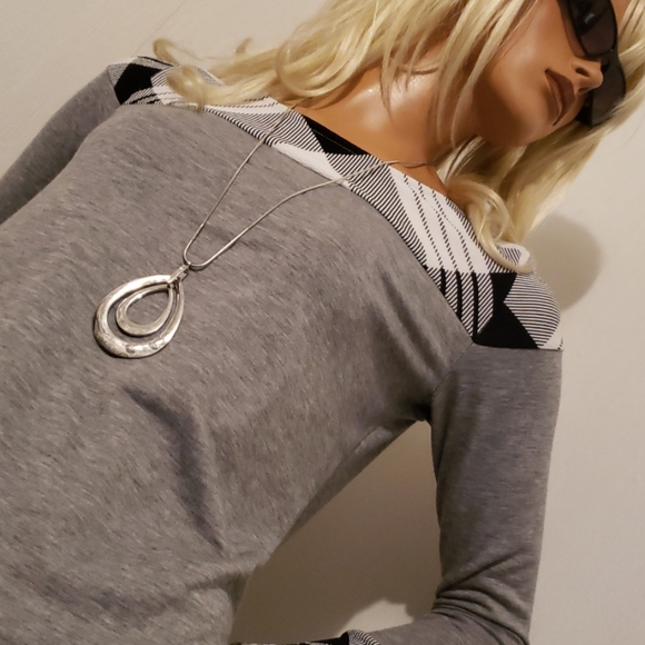 NWOT VINTAGE BUFFALO PRINT DRESS TOP SIZE SMALL - Picture 7 of 9